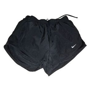 Nike black running shorts with liner and drawstring Small #741
